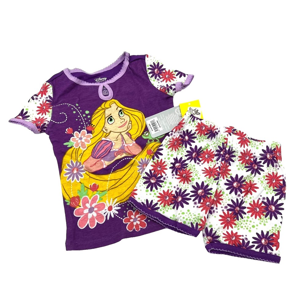 Disney Store Princess Rapunzel Pajama Set for Girls Size 2 New